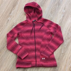 Under Armour Colorful Striped Zip-Up Hoodie Women's size Large